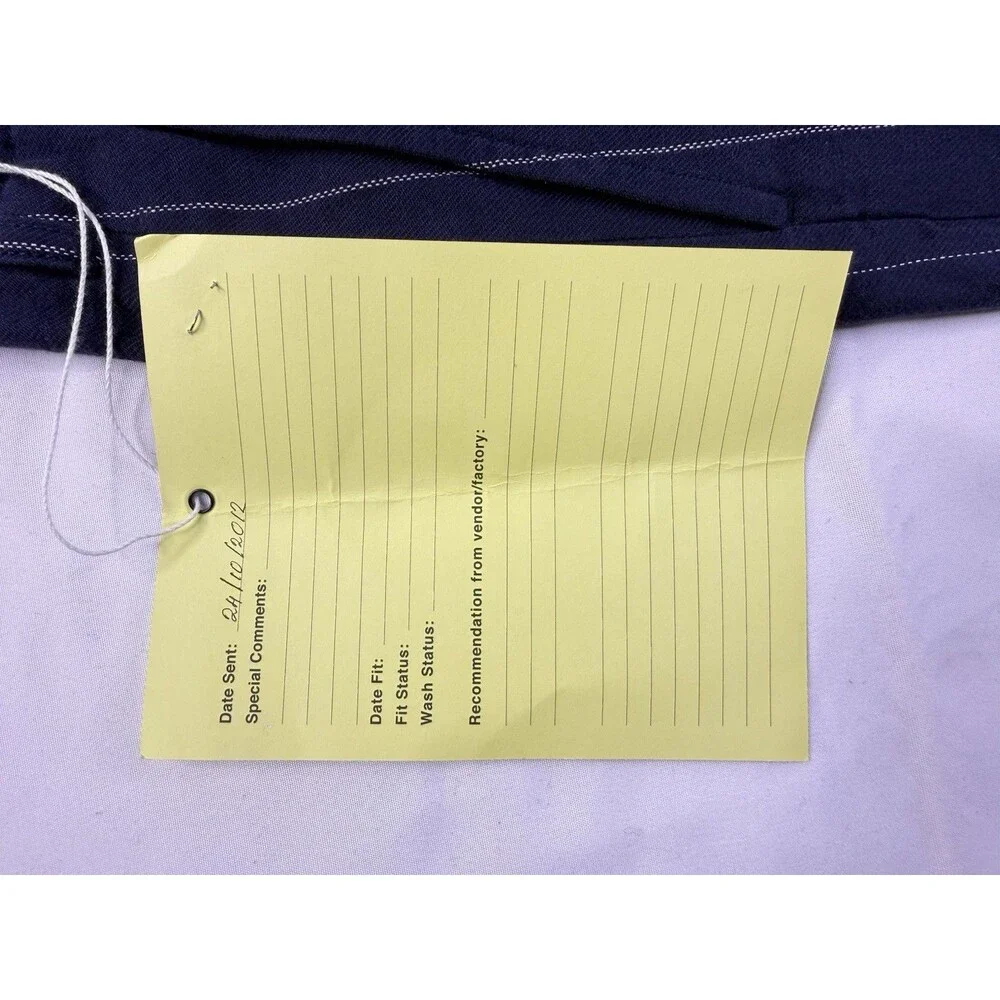 Polo Rugby Ralph Lauren Men’s Blue Pinstripe Cotton Dress Pants Size 32 NWT
